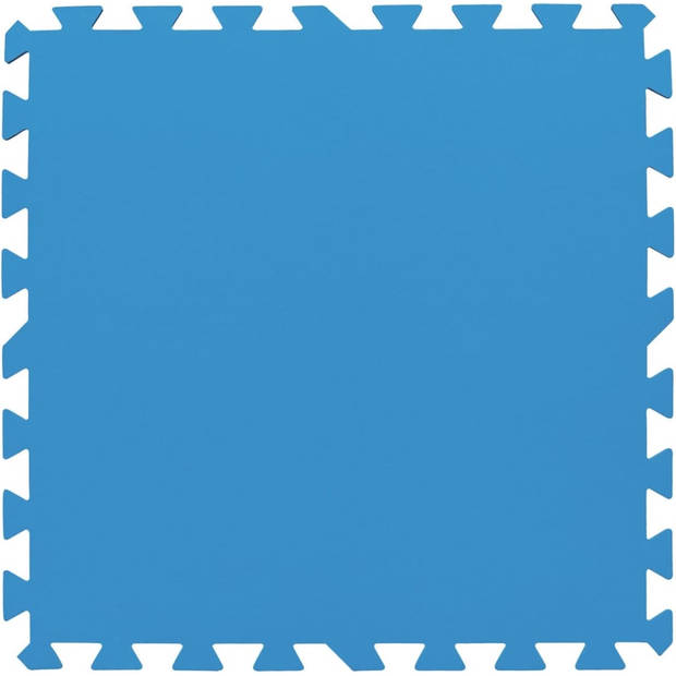 Zwembad ondergrond / looppad tegels - 50x50cm - blauw - 9 stuks (2.25 m2) c