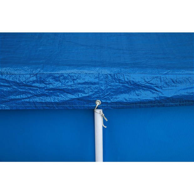 Afdekzeil / Zwembadzeil - Rechthoek - Blauw - 400x211cm