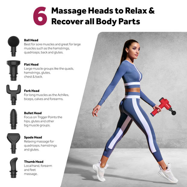 Massage Gun Northgun Prime Rood - Professioneel Massage Pistool
