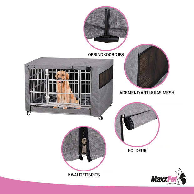MaxxPet Benchhoes voor honden - Benchcover - cover voor hondenbench - 92x58x64cm