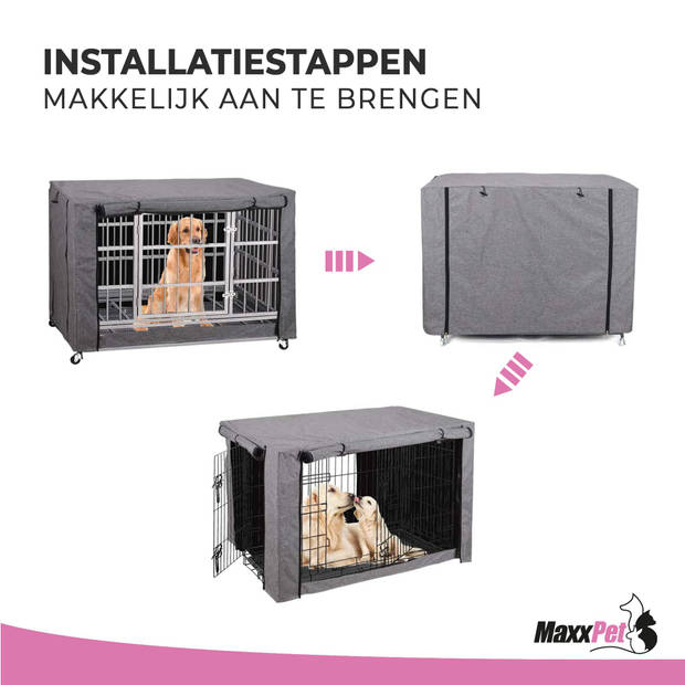 MaxxPet Cover voor Hondenbench - 107x70x78cm