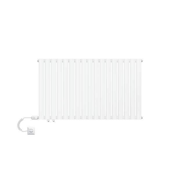 ML-Design paneelradiator 600 x 1020 mm Wit dubbellaags met verwarmingsstaaf 300W, horizontale radiator