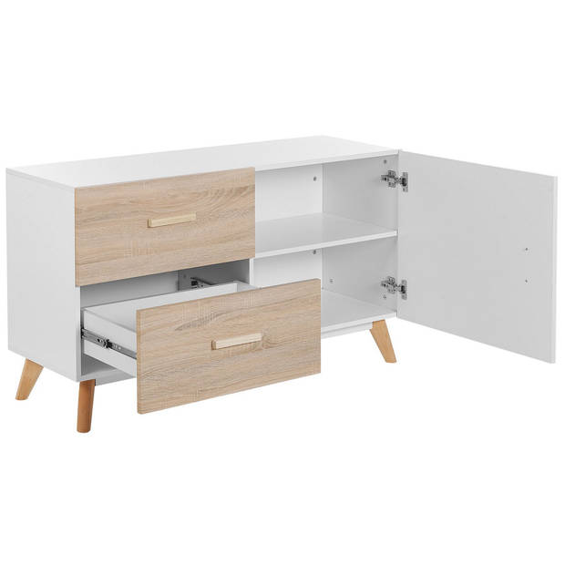 Beliani FILI - Sideboard-Lichte houtkleur-MDF