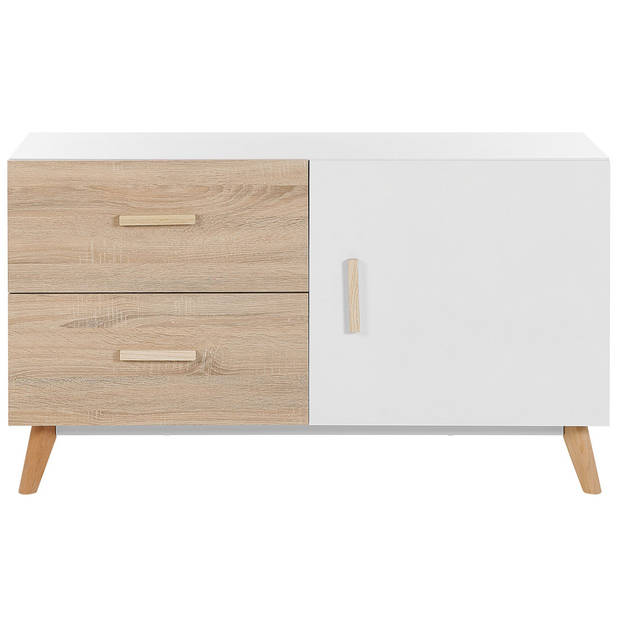 Beliani FILI - Sideboard-Lichte houtkleur-MDF