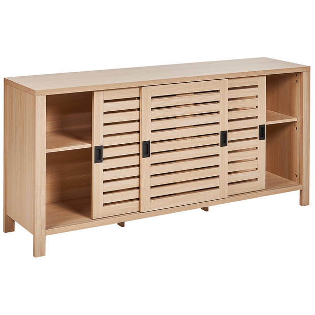 Beliani RANDA - Sideboard-Lichte houtkleur-Vezelplaat