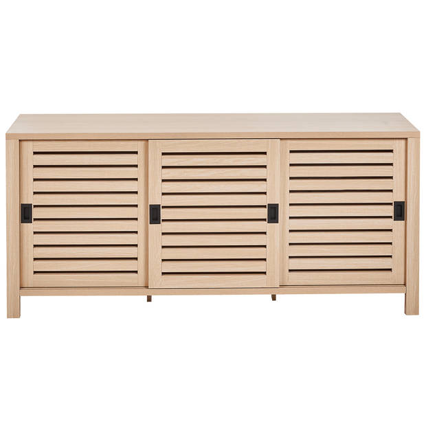 Beliani RANDA - Sideboard-Lichte houtkleur-Vezelplaat