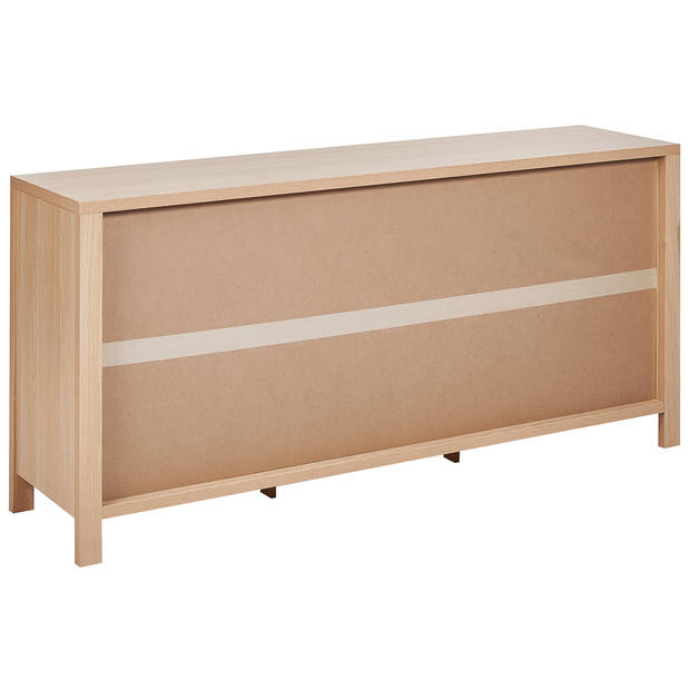 Beliani RANDA - Sideboard-Lichte houtkleur-Vezelplaat