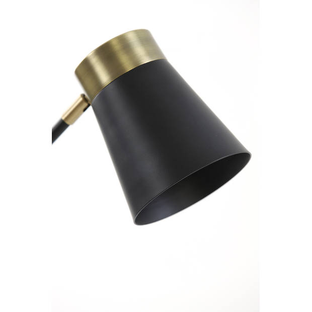 Light and Living tafellamp - zwart - metaal - 1870612
