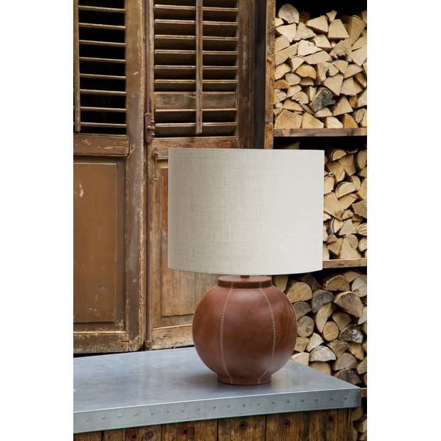 Light and Living lampenkap - wit - textiel - 2238811