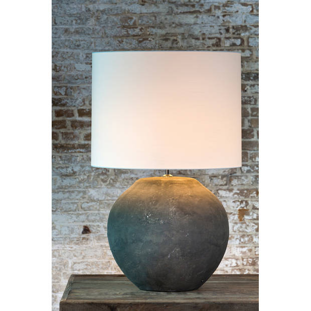 Light and Living lampenkap - wit - textiel - 2251676