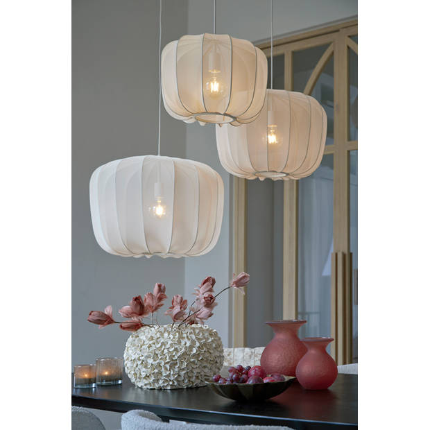 Light and Living hanglamp - bruin - textiel - 2963427