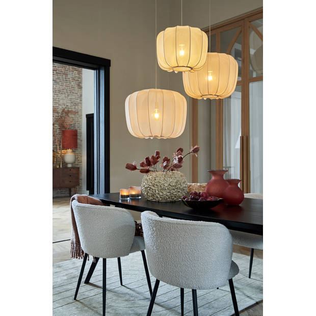 Light and Living hanglamp - bruin - textiel - 2963427