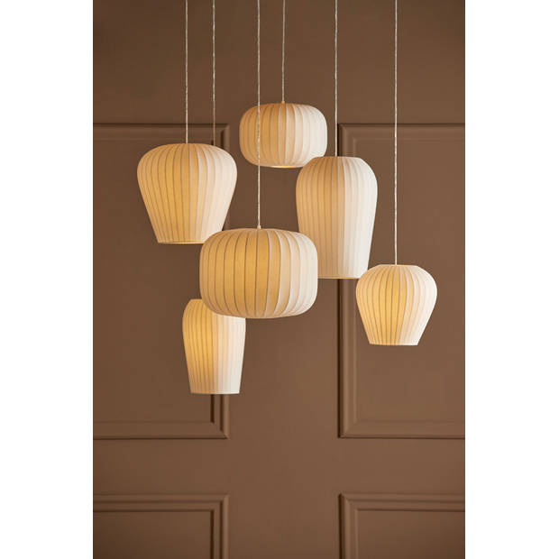 Light and Living hanglamp - wit - kunststof - 2958026