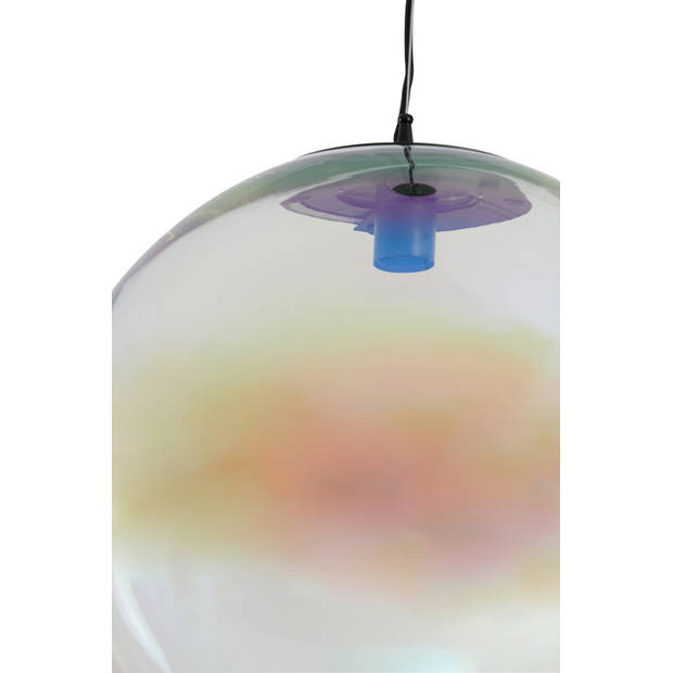 Light and Living hanglamp - zwart - glas - 2957400