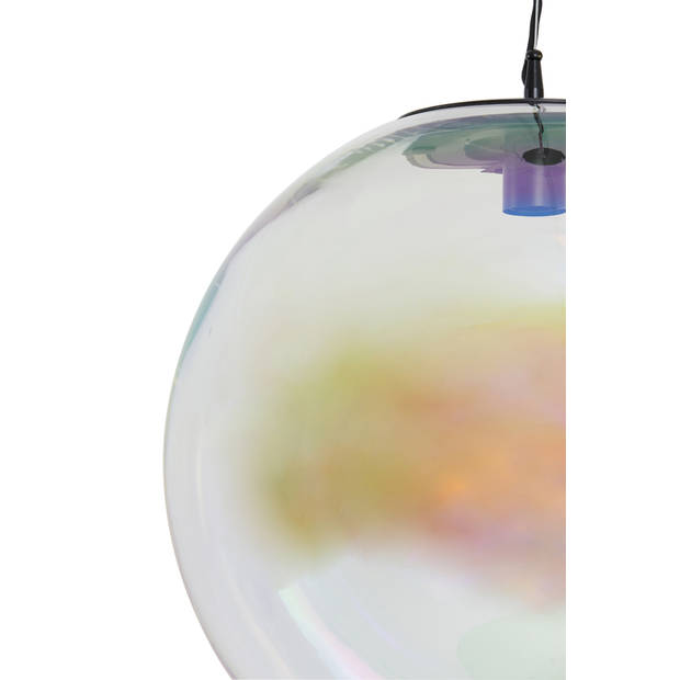 Light and Living hanglamp - zwart - glas - 2957400