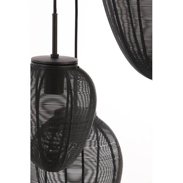 Light and Living hanglamp - zwart - metaal - 2969912