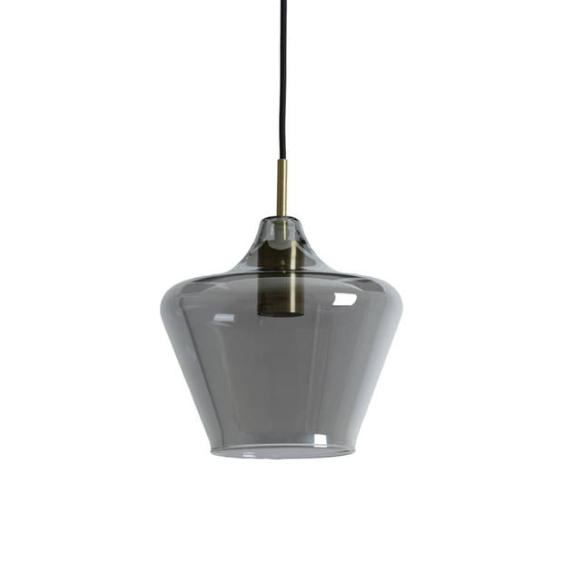 Light and Living hanglamp - zwart - glas - 2968912