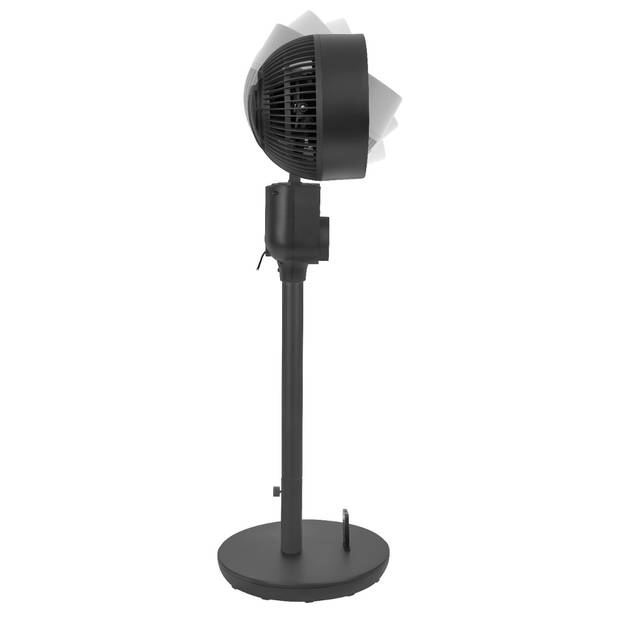 VONROC BREEZE Vloerventilator - fluisterstil - 98cm - zwart Incl. Afstandsbediening