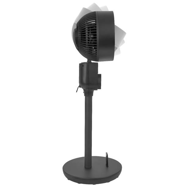 VONROC BREEZE Vloerventilator - fluisterstil - 88cm - zwart Incl. Afstandsbediening