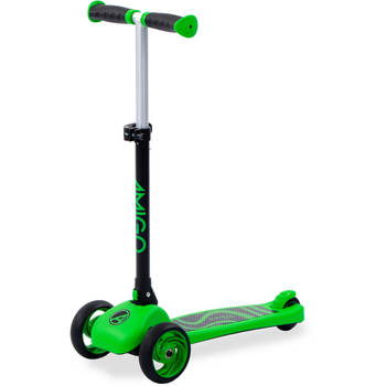 AMIGO Twister opvouwbare 3-wiel kinderstep met voetrem groen/zwart