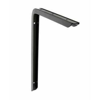AMIG Plankdrager/planksteun - aluminium - gelakt zwart - H350 x B200 mm - max gewicht 45 kg - Plankdragers