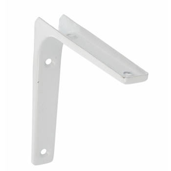 AMIG Plankdrager/planksteun van metaal - gelakt wit - H150 x B200 mm - Plankdragers