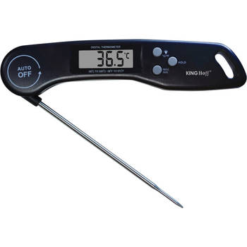 Kinghoff 1669 - Elektronische keukenthermometer - zwart - vleesthermometer