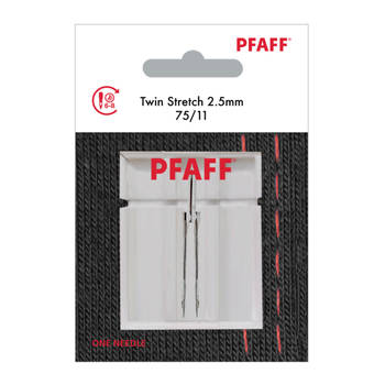 Pfaff Tweelingnaald Stretch / 75 / 2.5 mm (1 stuk) Naalden