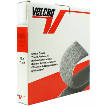 Klittenband Velcro 20mm Plakbaar wit