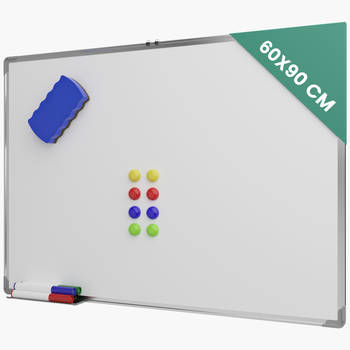 Avalo Whiteboard 60x90 cm - 14 in 1 set - Whiteboard Magnetisch inclusief Markers, Magneten & Wisser