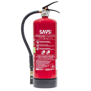 SAVS Lithium brandblusser schuim 6 Liter AF Fluorvrij