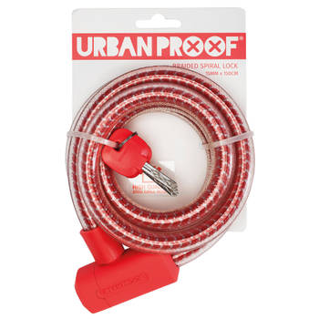 UrbanProof Kabelslot Braided 15mm 150cm rood