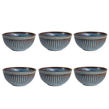 6x Stuks - GreenGate Ontbijtschaaltje (Cereal Bowl) Alice oyster blauw (450 ml)