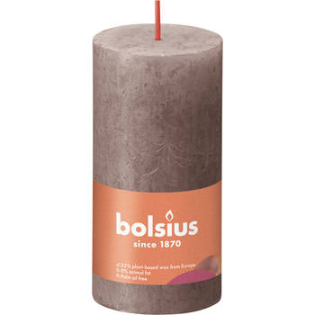 Bolsius - Rustiek stompkaars 100/50 Rustic Taupe