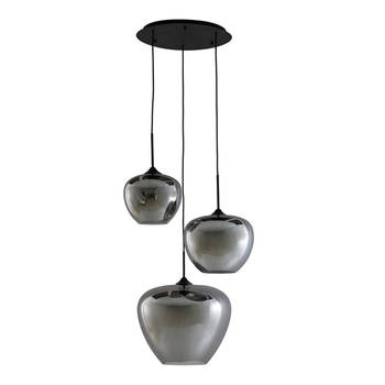 Light and Living hanglamp - zwart - glas - 2958612