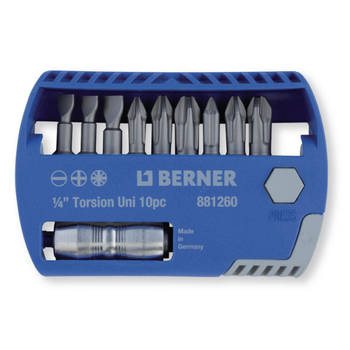Berner Bits-selector 1/4" 10 delig