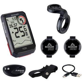 Sigma Rox 4.0 gps zw/zw hr stuurhouder cad/snelh sensor top mount set