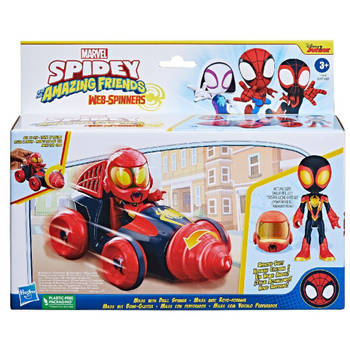 Marvel Spidey Amazing Friends Web-Spinners Miles met Drill Spinner