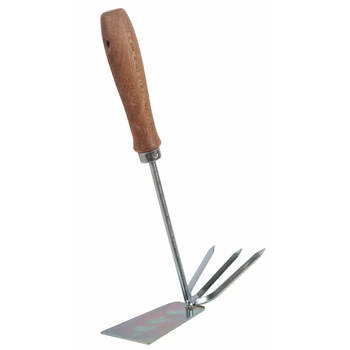Talen Tools – Handhak – Met drietand – Verzinkt staal – Essenhouten handvat