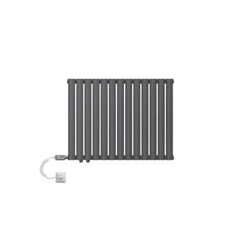 ML-Design paneelradiator 600 x 780 mm Antraciet enkellaags met verwarmingsstaaf 600W, horizontale radiator