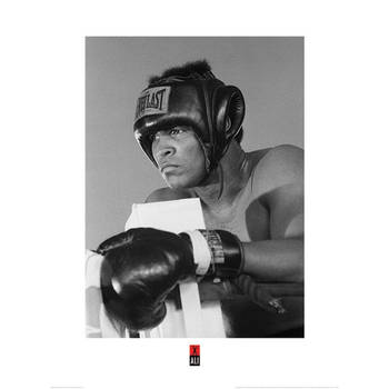 Kunstdruk Muhammad Ali Training 60x80cm
