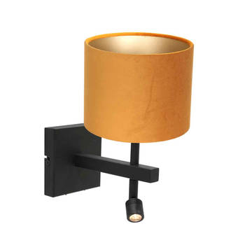 Steinhauer Stang wandlamp geel metaal kapdiameter: 20 cm