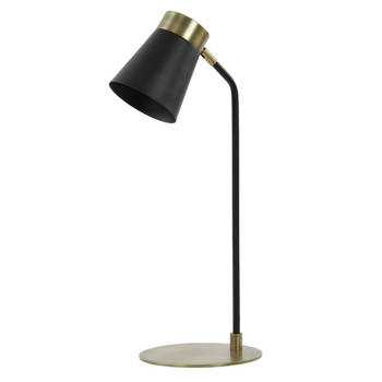 Light and Living tafellamp - zwart - metaal - 1870612
