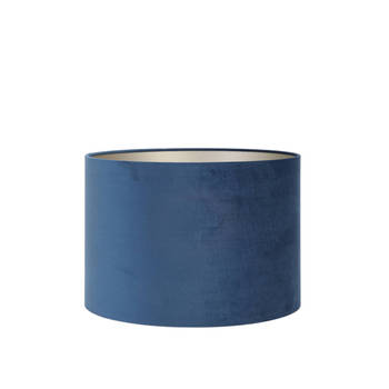 Light and Living lampenkap - blauw - textiel - 2240047