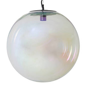 Light and Living hanglamp - zwart - glas - 2957400