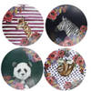 Mikasa - Placemats, Set van 4 Stuks, Rond, Kurk, Handgeschilderd, 29 CM, Dieren - Mikasa Wild At Heart