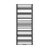 Badkamerradiator Sahara 750x1800 mm zwart mat recht met middenaansluiting LuxeBath