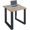 LonaU bureau 80x50cm eik decor, zwart.