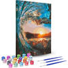Rubye® Schilderen Op Nummer Volwassenen – Prachtige Golf – Met Canvas Schildersdoek en Penselen - 40x50cm