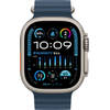 Apple Watch Ultra 2 medium ocean-bandje Titanium Blauw